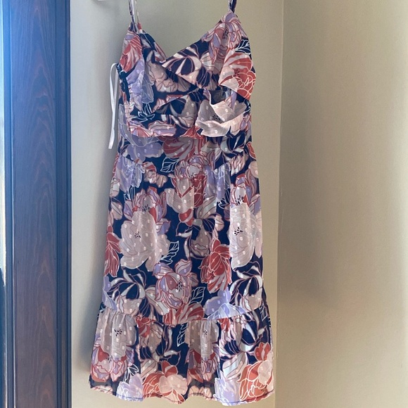 Floating Through Flowers Multi Floral Two-Piece Midi Dress. - Picture 6 of 7